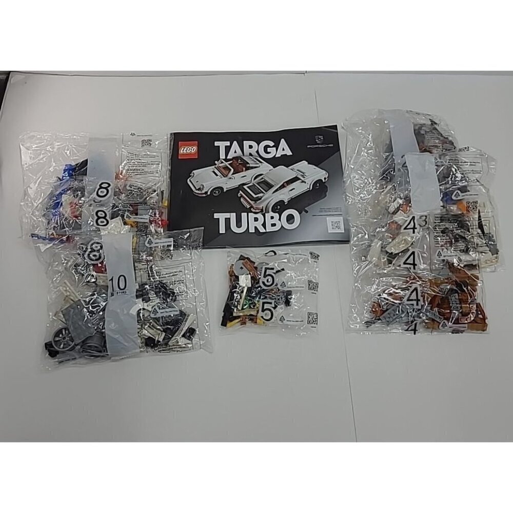 Lego Porsche 911 Instruction Booklet and Bags 2,3,45,5,8,10 Incomplete Set